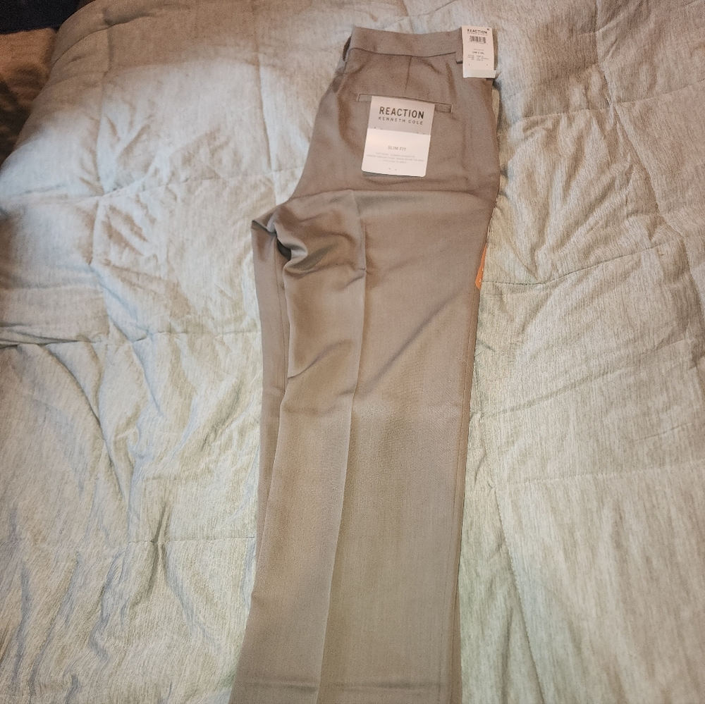 Kenneth Cole Reaction Men's Tan Dress Pants 33x32 NWT